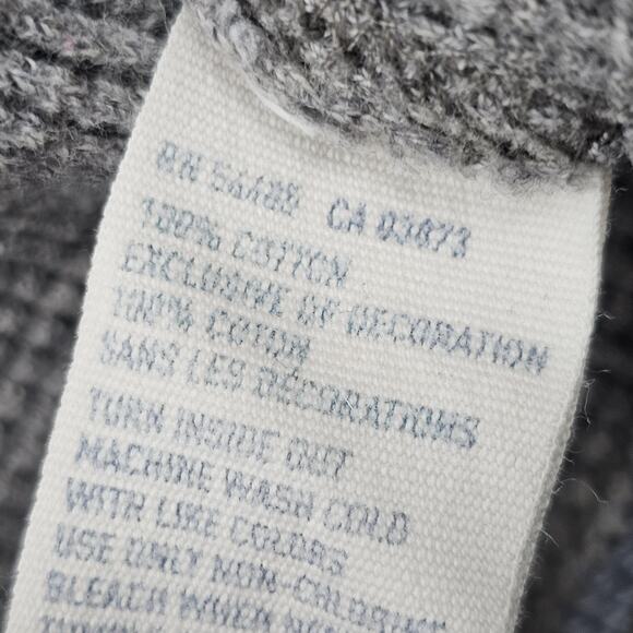 Vintage American Eagle Thermal Shirt Mens Large Y2K Gray Waffle Knit Layering - Picture 6 of 7